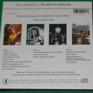 Led Zeppelin レッド・ツェッペリン★The Effect Is Shattering... (3CD)★EMPRESS VALLEY★エンプレスバレイ★バインダー型ジャケット仕様の画像2