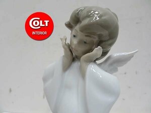 bh86■LLADRO リヤドロ 天使の考え事　エンジェル　フィギュリン　陶磁器　置物