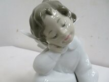 bh90■LLADRO リヤドロ 天使の考え事　なんとかなるよ　エンジェル　フィギュリン　置物_画像3