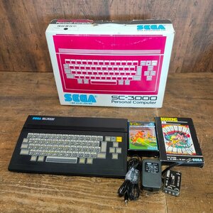 セガ SEGA パーソナルコンピューター SC-3000 通電のみ確認 ソフト2本セット　111602/SR26M