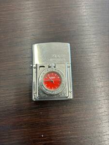 ＃4207 ZIPPO タイムライト　U.S.TRADITIONAL　文字盤赤 着火未確認　中古品　　　　