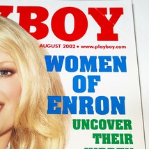 e プレイボーイ PLAYBOY 　2002年8月号　雑誌 表紙に折れあり　女性　海外　洋書　グラビア　セクシー 女優　ブロンド 金髪_画像2