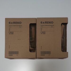 イケア IKEA REKO グラス コッブ 6個入り×2セット 新品・未使用 スタック ガラス