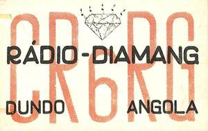 BCL* waste department * hard-to-find *beli card * Portugal . Anne gola* radio * diamond *RADIO DIAMANG* Africa *1958 year 