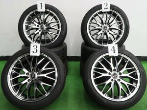 4本 ロクサーニ マルチフォルケッタⅡ 18インチ 7.5J +40 ラジアル ヨコハマ ブルーアース ES32 2023年 225/45R18 クラウン マークX カムリ