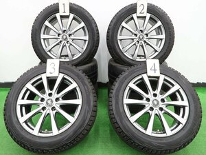 4本 社外 17インチ スタッドレス ブリヂストン ブリザック DM-V1 2022年 215/60R17 カローラクロス アルファード ヴェルファイア UX 平面座