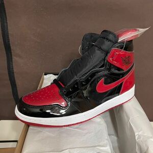 NIKE AIR JORDAN 1 RETRO HIGH OG PATENT BRED 27.5cm ナイキ ジョーダン1 パテント ブレッド 国内正規品 555088-063