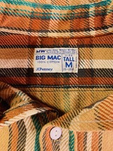 ★実寸SM/希少！1970'sヴィンテージビッグマック.BIG MAC.ヘビーネルシャツ.Vintage.古着.アメカジワーク.f&e.レア.70年代ラギッドスタイル_画像9