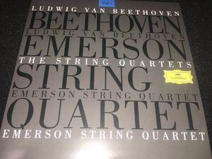 ベートーヴェン 弦楽四重奏曲 1番 2番 3番 エマーソン弦楽四重奏団 初期 Op 18 ドイツ・グラモフォン オリジナル 紙ジャケ 美品