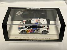 スパーク 1/43 Volkswagen Polo WRC n°8 2nd Rallye de Monte Carlo 2013 オジェ モンテカルロ ラリー Sparkフォルクスワーゲン ポロ_画像1