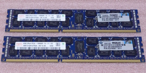 ‡Hynix HMT31GR7CFR4A-H9 2枚セット *PC3L-10600R/DDR3L-1333 ECC REG/Registered 240Pin DDR3 RDIMM 16GB(8GB x2) 動作品