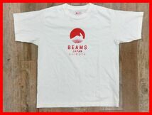 2312★F-1496★BEAMS ビームス 渋谷 Tシャツ Sサイズ ホワイト 半袖　中古_画像1