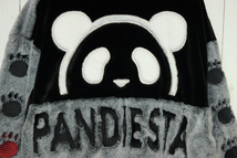 PANDIESTA JAPAN 熊猫 パンダ刺繍 フェイクファー パーカ ジャケット / L / パンディエスタジャパン / パンダフード / 大きいサイズ_画像5