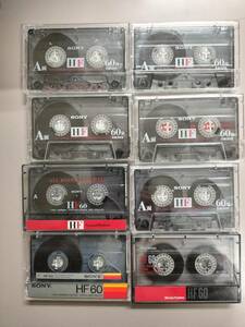 使用済 SONY ソニー カセットテープ HF60 ◆8本セット