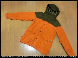 ■BURTON MB HELLBROOK JK バートン ヘルブルック スノーボード ウェア ジャケット サイズM 中古 送料無料！