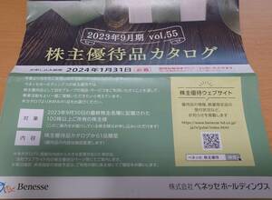 最新★ベネッセ 株主優待 カタログギフト（ベネッセカードポイント2600ポイント他）★取引ナビにて送料無料