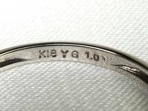 【2441A】K18ホワイトゴールド 天然ダイヤモンド 1.00ct/1.3g エタニティ リング 指輪 ♯11_画像9