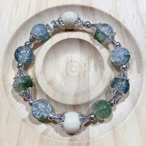 ブレスレット パワーストーンブレスレット ハンドメイド アクセサリー シルバー