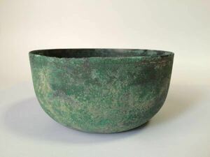 12-13 century Goryeo . copper .sa is li pot inspection (. wave . Joseon Dynasty Goryeo flat cheap . pot 