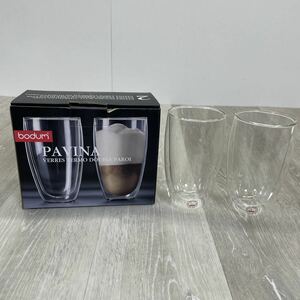 31 美品　bodum ボダム　PAVINA ダブルウォールグラス　2個セット　コップ　