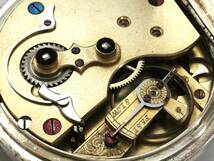 1880年製◆英国ロンドン J.B.YABSLEY LONDON 銀無垢STERLING 鍵巻き イギリス懐中時計◆_画像4