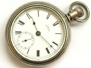 1885年製◆WALTHAM 大型18S 15石 Gr,P.S.Bartlett スイングアウト ウォルサム大型懐中時計◆