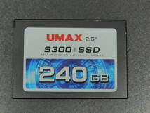 【検品済み/使用4199時間】UMAX S300 SSD 240GB S300TL240K 管理:ナ-19_画像1