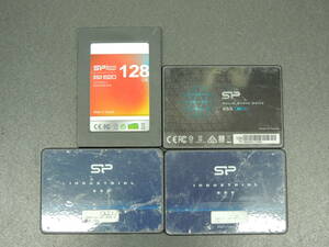 【4台まとめ売り/検品済み】SP SSD 128GB E20/A55/SP128GISSD3V2EV0 (使用時間：1h・129h・7881h・9881h) 管理:ナ-39