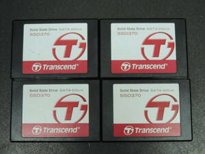 【4台まとめ売り/検品済み】Transcend SSD SSD370 128GB TS128GSSD370 (使用時間：0h・79h・1837h・3106h) 管理:ネ-97