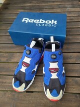 リーボック ポンプフューリー インスタ OG FURY INSTAPUMP REEBOK スニーカー 青 黒_画像1