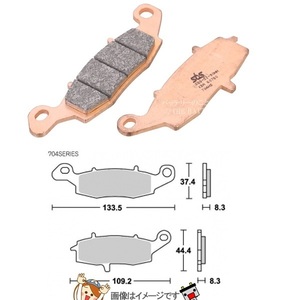 777-0704020 Kitaco SBS brake pad 704HS 95-GPZ1100 (RIGHT).. packet Point ..