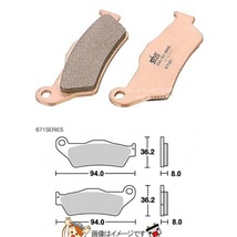 777-0671070 キタコ SBS ブレーキパッド 671SI 93-TT600R フサベル ゆうパケット ポイント消化_画像1