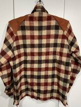 WOOLRICH ウールリッチ 1960年代 ～ 1970年代 60S 70S ビンテージ ウールシャツ シャツ レザー チェック エルボーパッチ ショルダーパッチ_画像8