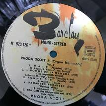 LP●Rhoda Scott / A L'Orgue Hammond Vol.2 FRANCEオリジナル盤 Barclay 920 126_画像3