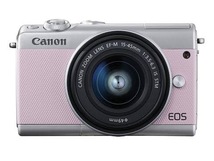 即決 限定 キヤノン EOS M100 ピンク EF-M 15-45mm レンズキット 未開封 ストラップ付 液晶保護フィルム付 ミラーレス すぐ使用可能！_画像1