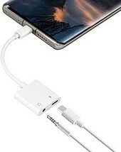 現品限り！新品未開封 USB Type C to 3.5mm イヤホン変換 アダプター 2in1 タイプC イヤホン変換ケーブル イヤホン 充電アダプタ ③_画像1