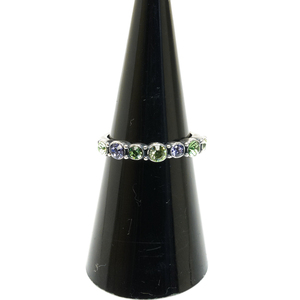  Anna Sui rhinestone ring ring 11 number green purple 2 ANNA SUI