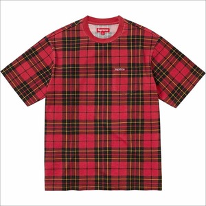 送料無料☆新品未使用☆国内正規品☆Supreme☆23FW☆s/s pocket tee☆plaid☆Mサイズ☆box logo☆nyc☆classic☆small box