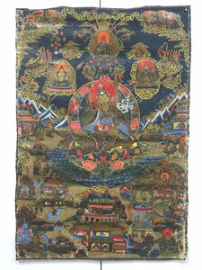 タンカ　610x890mm　　　　肉筆画　チベット　マクリ　仏画　曼荼羅　中国画　密教　仏教美術