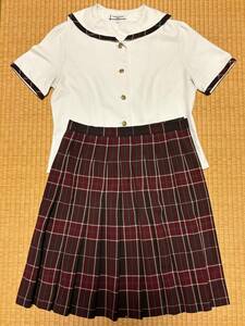 コスプレ衣装 愛知県 清林館 高校 制服 夏服 ブラウス L スクールスカート W69 L54 TOMBOW OLIVE des OLIVE School