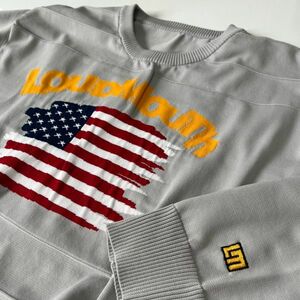 ★特価品★LOUDMOUTH　ラウドマウス メンズ　クルーネック セーター GY ≪サイズL≫