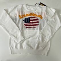 ★特価品★LOUDMOUTH　ラウドマウス メンズ　クルーネック セーター WH ≪サイズL≫_画像3