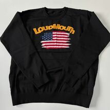 ★特価品★LOUDMOUTH　ラウドマウス メンズ　クルーネック セーター BK ≪サイズLL≫_画像3