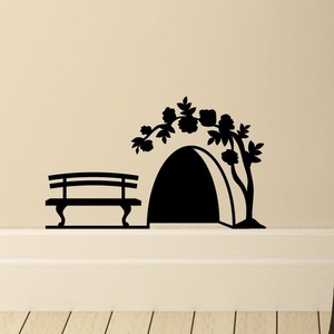  wall sticker YED079 black mouse. hole tree ..DIY wallpaper interior seat peeling ... seal free shipping 