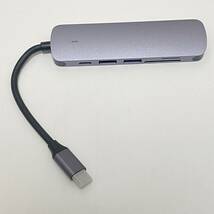 【1円オークション】USB C ハブ USB Type C 6in1 MacBook Pro/Air USB3.0 6ポート 4K HDMI出力 100W PD急速充電 SD&Micro SI01Q02_画像4