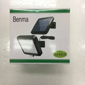 【1円オークション】 Benma ソーラーライト 屋外 56LED センサー モーションディテクタ 超高輝度 照明 防犯 IP65防水 TS01A001499