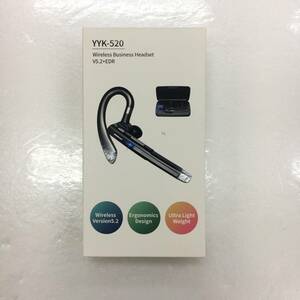 【1円オークション】 TANKE YYK-520 Bluetoothイヤホンワイヤレス 回転式ビジネスヘッドセット 充電コンパートメント TS01A001558
