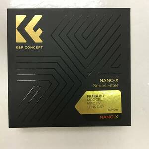 【1円オークション】 K&F Concept 67mm 可変NDフィルター ND2-ND32 X状ムラなし 日本製AGC光学ガラス HD超解像力 超低い反射率 TS01A001901