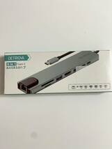 【1円オークション】DETROVA USB C ハブ 8-in-1 PD100W Type-C 4K出力 HDMIポート 高速データ転送 1Gbps イーサネット ME01G48_画像1