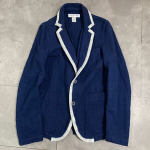 希少　COMME des GARCONS SHIRT コムデギャルソンシャツ　■川久保玲　■コットン 縮絨 特殊加工　■パイピング　■テーラード ジャケット